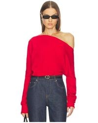 SRG - Yolaine Cashmere Off-Shoulder Sweater - Lyst