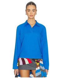 Leset - Margo Long Sleeve Polo - Lyst