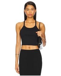 ÉTERNE - Cropped Rib Tank Top - Lyst