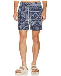Vintage Summer - 4 Way Stretch Volley Swim Trunk - Lyst