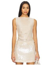Elodie the Label - Elodie Reed Sequin Top - Lyst