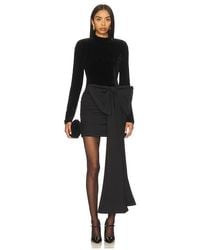ROTATE BIRGER CHRISTENSEN - Velvet Bow Mini Dress - Lyst