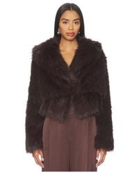 The Sei - Faux Fur Bomber Jacket - Lyst