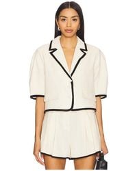 Steve Madden - Fable Blazer En Color Crema Talla En - Lyst