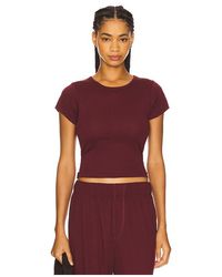 ÉTERNE - Short Sleeve Cotton Modal Baby Tee - Lyst