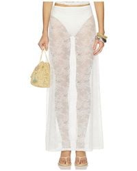 Runaway the Label - Jenna Low Waist Lace Maxi Skirt - Lyst