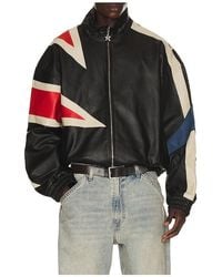 NAHMIAS - Mvp Leather Bomber - Lyst
