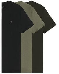AllSaints - Brace Crew Neck 3 Pack Tee - Lyst