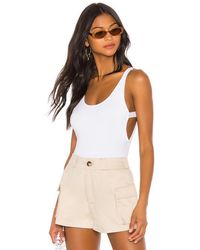 superdown Liza Scoop Back Bodysuit - Weiß