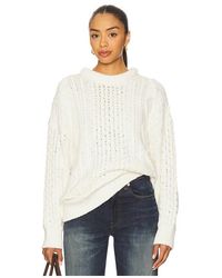 Denimist - Oversized Aran Sweater - Lyst