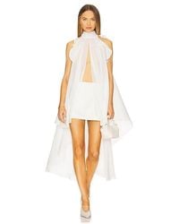 La Fuori - Silk Gathered Halter Top - Lyst
