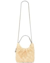 Tory Burch - Fleming Shearling Mini Hobo Bag - Lyst