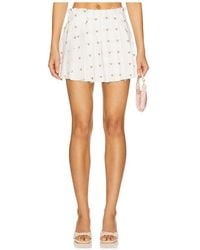 Milkwhite - Falda En Color Blanco Talla (También En M, S, Xs) - Lyst