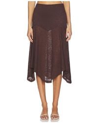 Runaway the Label - Roxelle Handkerchief Midi Skirt - Lyst