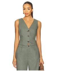 SNDY'S - X Revolve Allegra Linen Vest - Lyst