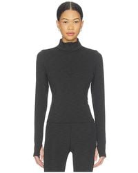Splits59 - Stevie Active Rib Half Zip Waist Length Top - Lyst