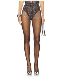 Alex Perry - Crystal Mesh Stocking - Lyst
