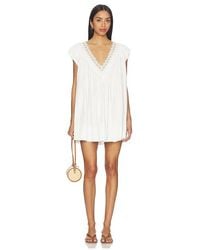 Free People - Minivestido Sundazed En Color Blanco Talla (También En S, M, Xl) - Lyst