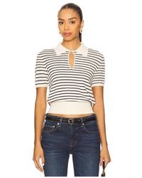 FRAME - The Keyhole Polo - Lyst