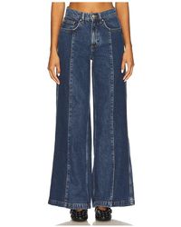 seventy + mochi - Two Tone Bay Wide Leg Jeans - Lyst