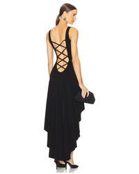 Norma Kamali - Ärmelloses Kleid Mit High-Low-Saum - Lyst