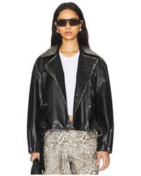 superdown - Lana Faux Leather Jacket - Lyst