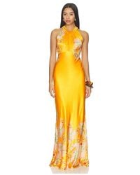 Saloni - Cozette Long Dress - Lyst