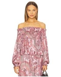 L'Agence - 'Agence Ariela Off The Shoulder Blouse - Lyst