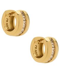 Luv Aj - Pañales The Pave Stripe Monaco En Color Oro Metálico Talla En - Lyst