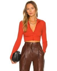 The Range - Cropped Button Down Turtleneck - Lyst