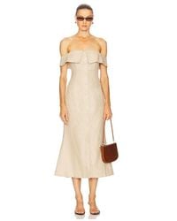 Camila Coelho - Harlow Linen Midi Dress - Lyst