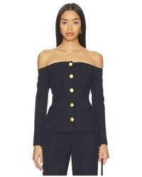 L'Agence - Alice Off Shoulder Blazer - Lyst
