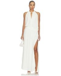 With Harper Lu - Draped Backless Gown - Lyst