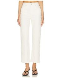 PAIGE - Stevie Ankle Straight Leg Jeans - Lyst