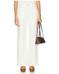 Levi's - Pierna Ancha Ribcage En Color Blanco Talla (También En 26, 27, 28, 29, 30, 32) - Lyst