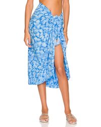 Missguided sarong in Blau Damen Bekleidung Bademode und Strandmode Sarongs und Sarongtücher 