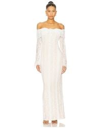MORE TO COME - Annabelle Off Shoulder Maxi - Lyst