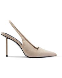 Femme LA - G63 Suede Slingback Pump - Lyst