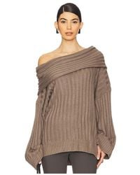 WeWoreWhat - Oversized Off Shoulder Sweater - Lyst