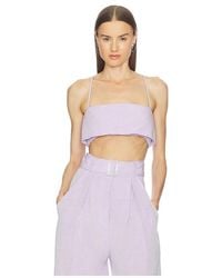 Matthew Bruch - Structured Bandeau Crop Top - Lyst