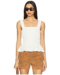 Steve Madden - Top Sin Mangas Gabrielle En Color Crema Talla (También En M, S, Xl, Xs) - Lyst