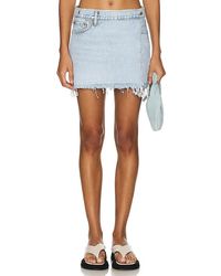 RE/DONE - X Pam Anderson Mid Rise Wrap Skirt - Lyst