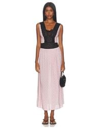 WeWoreWhat - Lace Trim Maxi Dress - Lyst