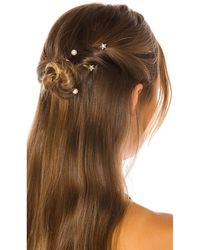 horquillas y accesorios para el pelo Mujer Accesorios de Diademas pinzas Diadema Elowen floral adornada de Jennifer Behr de color Metálico 