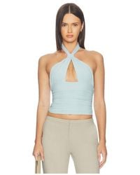 Mimchik - Piper Knotted Halter Top - Lyst