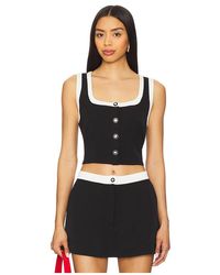 Astr - Top Sin Mangas Top En Color Negro Talla En - Lyst