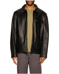 Schott Nyc - Collar Lamb Leather Jacket - Lyst