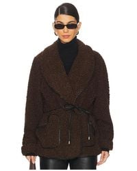 Jonathan Simkhai - Kimia Sherpa Tie Waist Jacket - Lyst