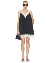 Helsa - Mini Dress With Lace - Lyst