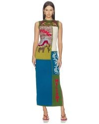 ALÉMAIS - Lasso Patchwork Knit Dress - Lyst